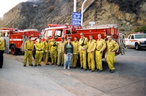 Chrissy with her firemen
